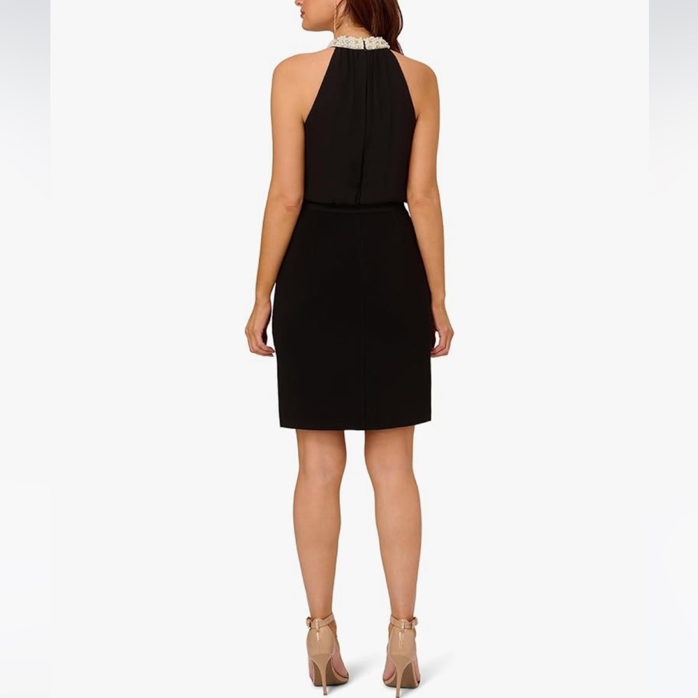 Elegant Black Sleeveless Dress - Picture 5 of 5